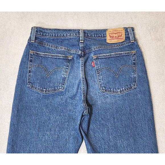 Levis 501 Jeans Original Fit High Rise Medium Wash Button Fly Womens 30 X 30 - Picture 3 of 13